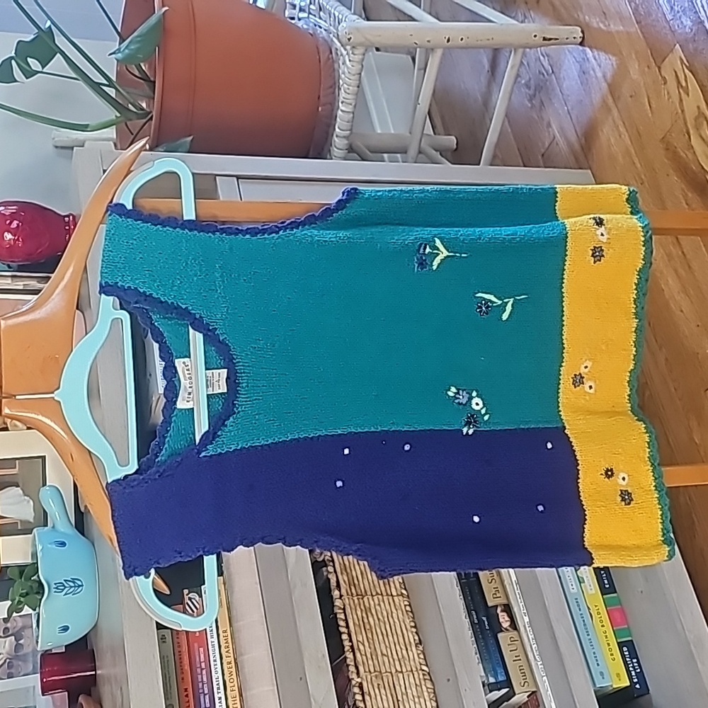 90s Vintage Colorblock Sweater Tank